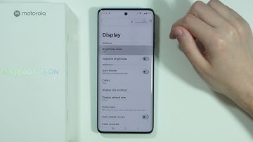 Motorola Edge 60 Fusion: Automatische helderheid in- en uitschakelen (Adaptieve schermhelderheid)