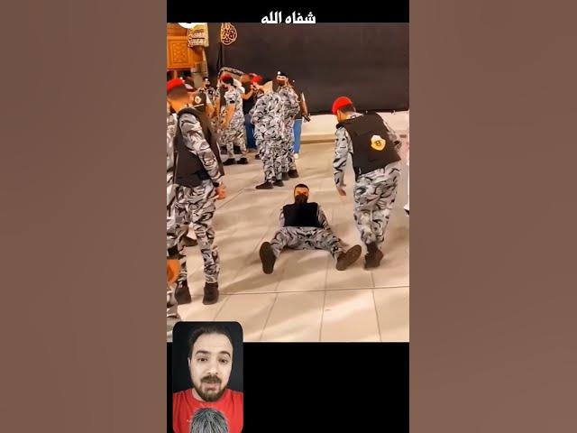 شاهد ما حدث مع حارس الحرم المكي .