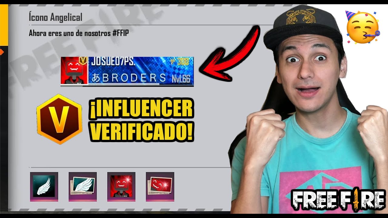 INFLUENCER Y JUGADOR PROFESIONAL VERIFICADO POR GARENA FREE FIRE