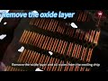 Remove the oxide layer