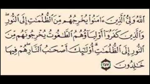 سورة البقره ايه 257