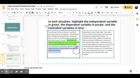 Carter Scientific Method Google Slides Explained
