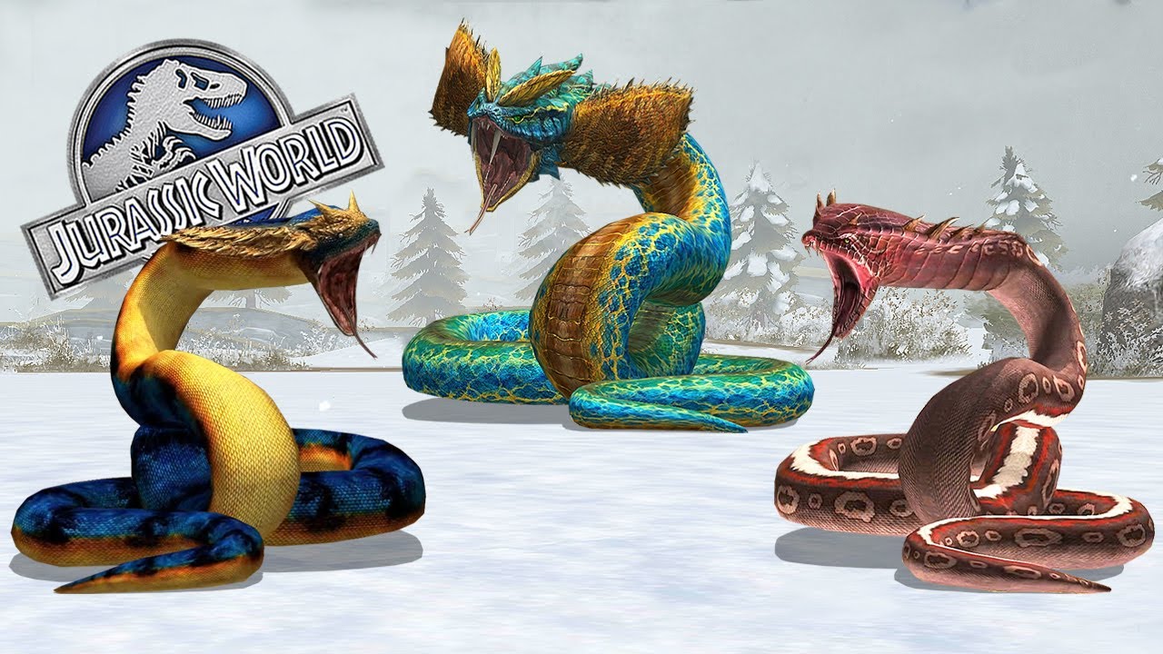TITANOBOA VS GIGANOTOPHIS VS DILOPHOBOA - Giant Snakes Fight Together ...