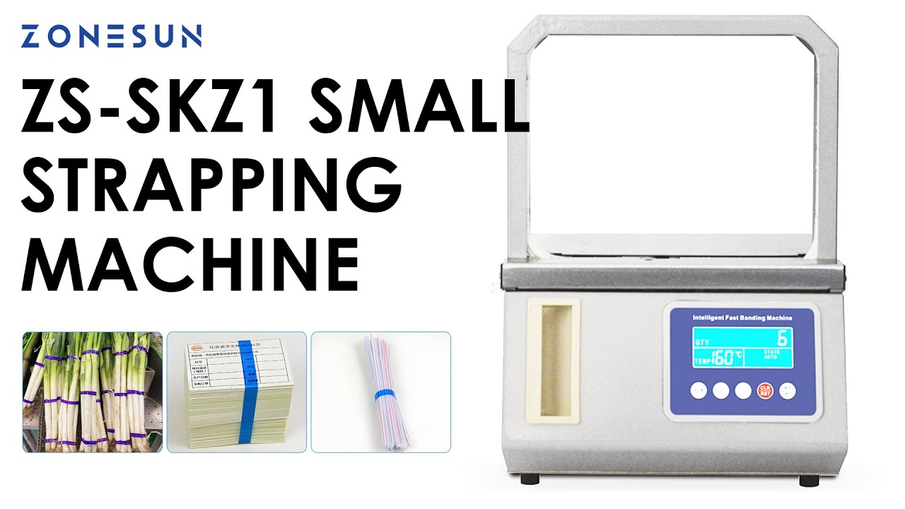 ZONESUN ZS-SKZ1 High-Speed OPP/Paper Banding Machine for Food, Boxes, and More