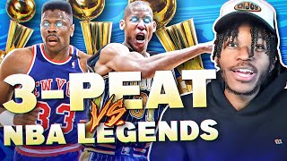 THE LEGENDS ONLY 3 PEAT CHALLENGE IN NBA 2K22