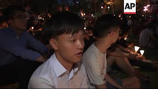 Candlelight vigil in Hong Kong to mark anniversary of Tiananmen crackdown