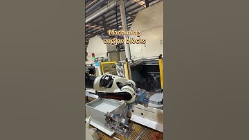 Machining engine blocks#shorts