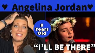 Angelina Jordan - "I'll Be There" - LIVE | AGE 8 | REACTION VIDEO