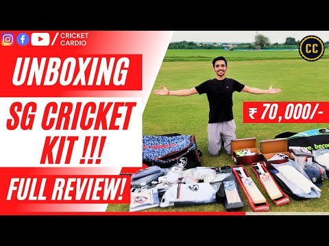 SG CRICKET KIT UNBOXING | SG FULL CRICKET KIT BAG