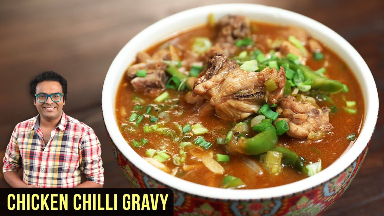 Chicken Chilli Gravy Recipe | How To Make Chicken Chilli | Chicken Recipe By Varun Inamdar | Get Curried