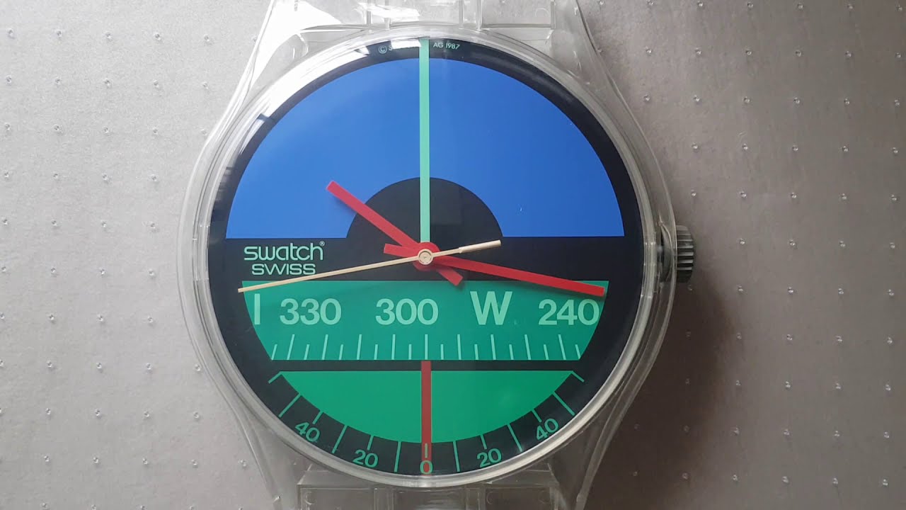 1987 Maxi Swatch Nautilus - YouTube