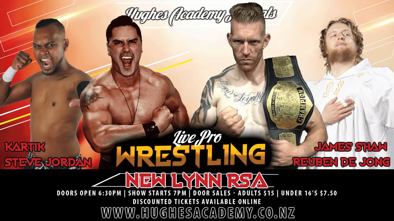 Tag Team Match Kartik Steve Jordan Vs Reuben De Jong James Shaw 
