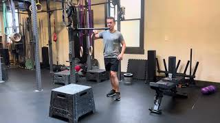 Feet on Box Self Spotted Pronated Pull Up