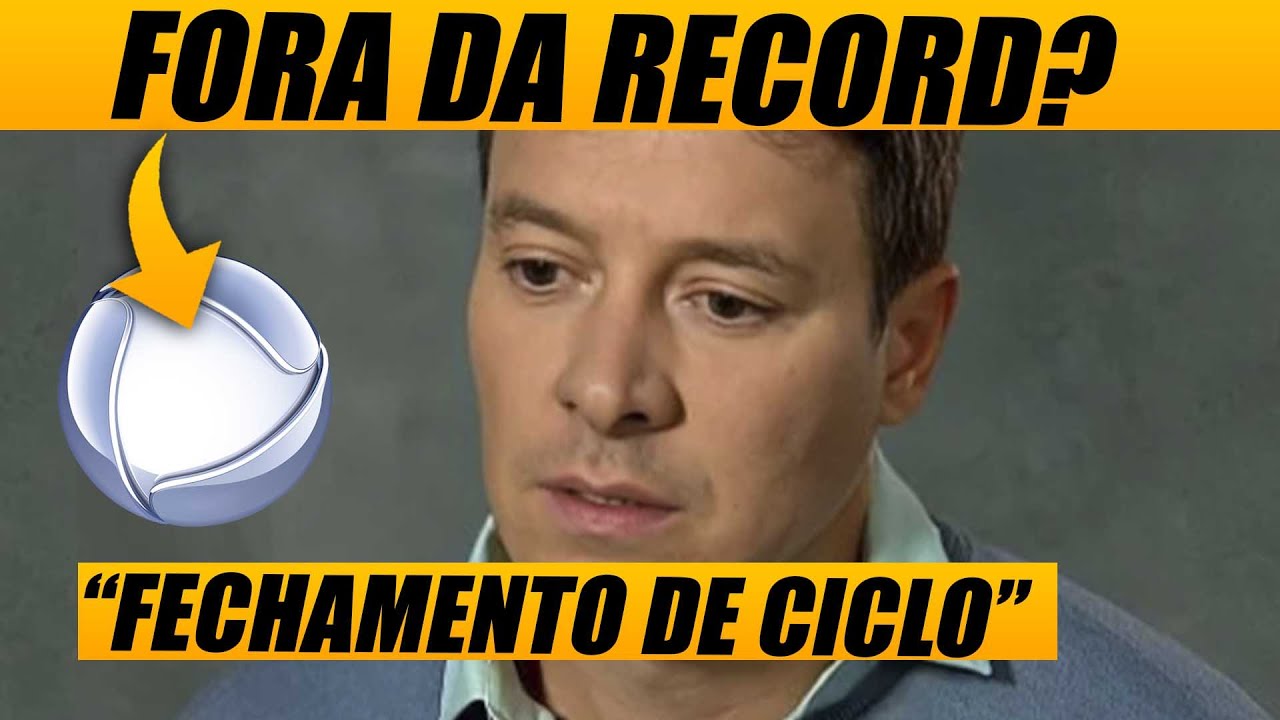 RODRIGO FARO FORA DA RECORD? Apresentador faz post enigmático de fechamento de ciclo