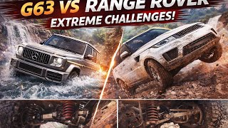 G63 vs Range Rover 🔥 Extreme Offroad Challenges | Water, Downhill & Suspension Test | Drive CSX