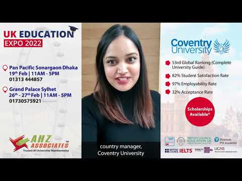 Meet Coventry University at UK Education Expo 2022