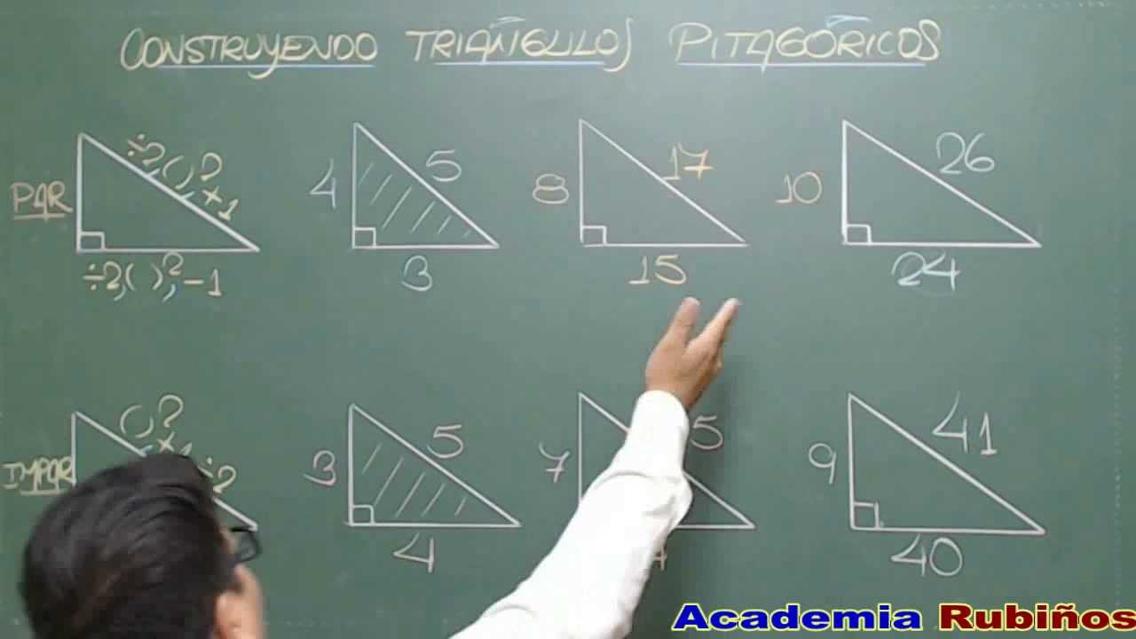 Construyendo Triangulos Pitagoricos Truco Matematico Youtube