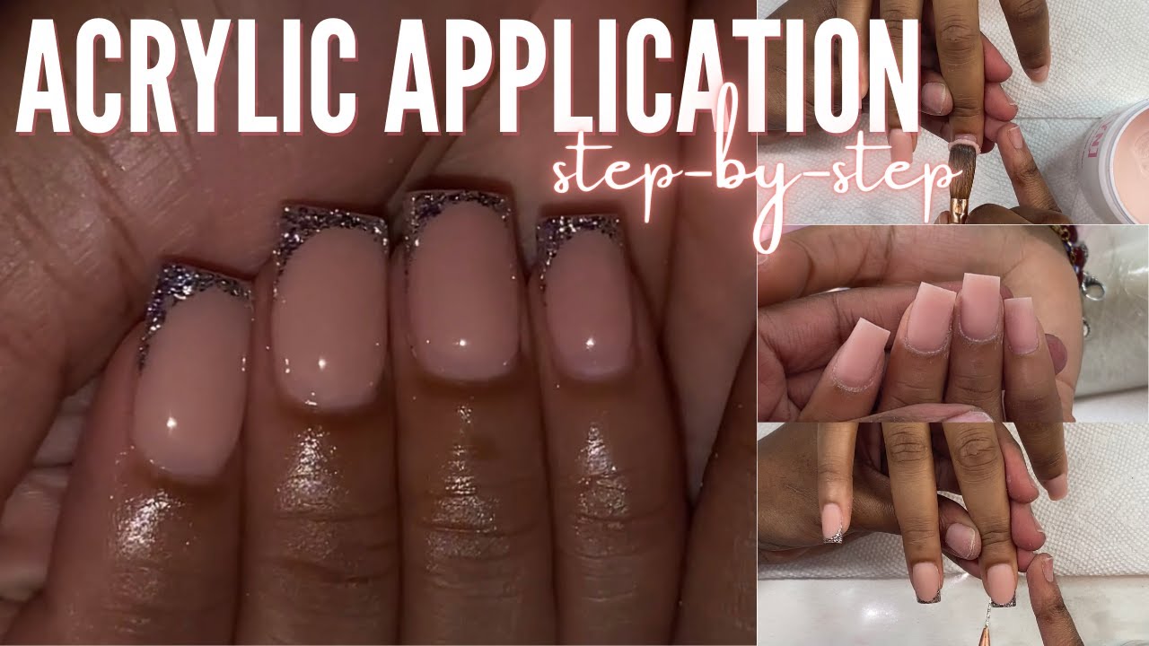 acrylic application for beginners | EASY 2 bead method | short set tutorial + tips to be faster!