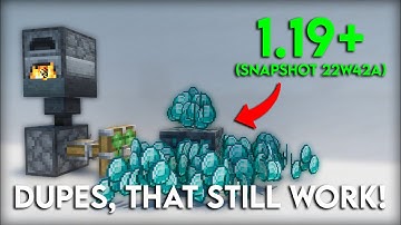 ALL WORKING DUPLICATION GLITCHES in Minecraft 1.19