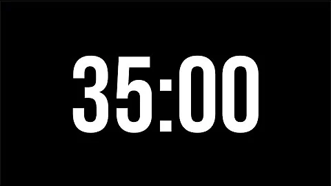 35 Minute Countdown Timer | Minimal