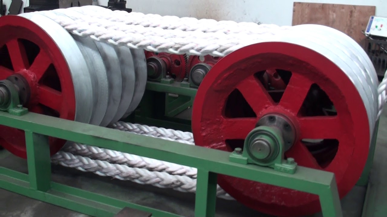 8 strands marine-rope braiding machine-Henghui - YouTube