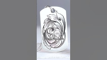 New in store for April. #customengraving #arabesque #scroll #silversmith #jewelry #dogtags