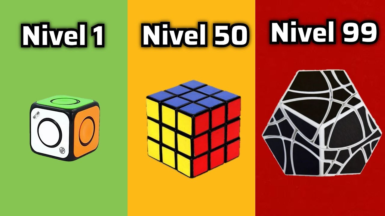 Tipos De Cubos De Rubik Mis cubos de Rubik del NIVEL 1 al NIVEL 100 - YouTube