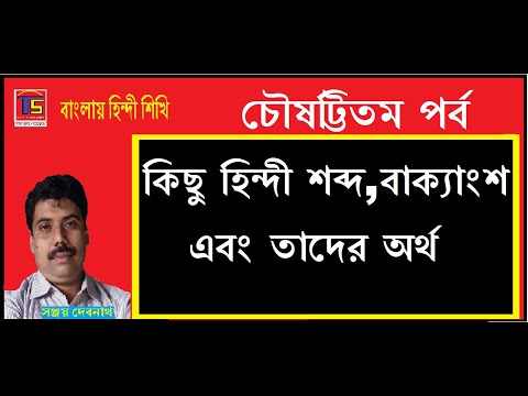 #64 // কিছু হিন্দী শব্দ, বাক্যাংশ এবং তাদের অর্থ // BANGLAY HINDI SHIKHI#64