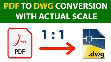 Convert pdf to autocad with its actual scale