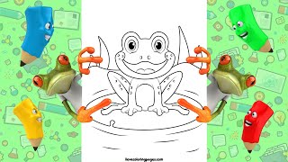 Frog Coloring Pages Free Printable