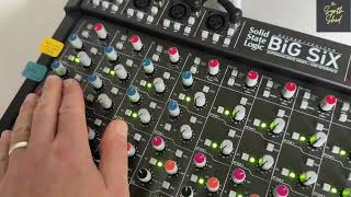 SSL Big Six: maxed out FX routing (dub mixing example. feat Muddyloop)