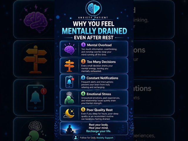 Why You Feel Mentally Drained Even After Rest | 5 Hidden Reasons