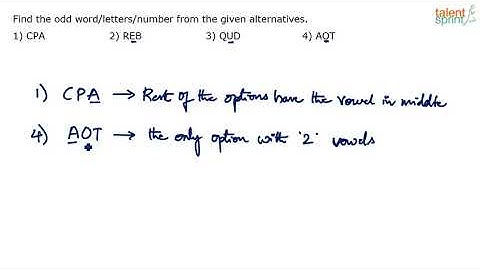 Classification: Problems & Tricks | Letter Reasoning | Additional Example - 4 | TalentSprint