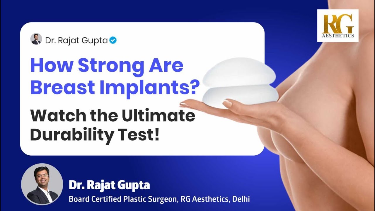 ⁣How Strong Are Breast Implants? Watch the Ultimate Durability Test! Dr Rajat Gupta, RG Aesthetics