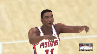 9091 Bulls Vs 8889 Pistons nba 2k21 Classic Teams Grudge Match