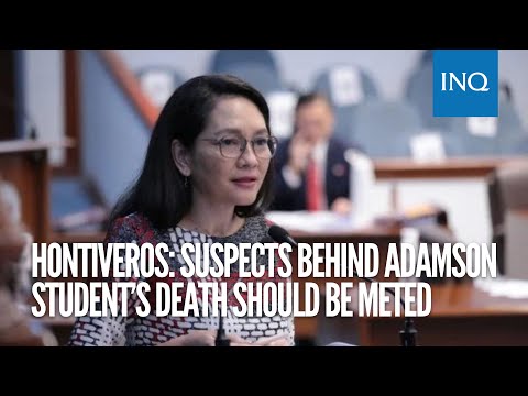 Hontiveros: Suspects behind Adamson student’s death should be meted ‘full force of anti-hazing law’