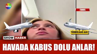 Türbülans uçağı beşik gibi salladı!