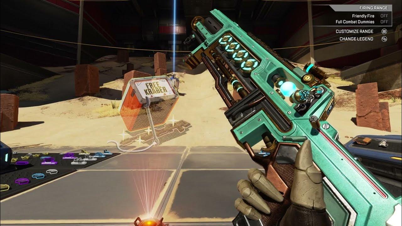 Legendary Skin for the Flatline (Teal Zeal), All Gestures. [Apex