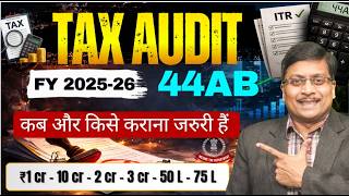 When is Tax Audit Applicable 2026 | Tax Audit Limits Explained | Tax Audit Due Date | ITR | Secti...