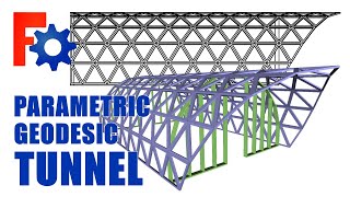 FreeCAD: Parametric Geodesic Tunnel