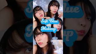 Soft Blue Makeup Look ❄️ #makeuptutorial #bluemakeup #blue #makeupshorts #dailymakeup screenshot 4