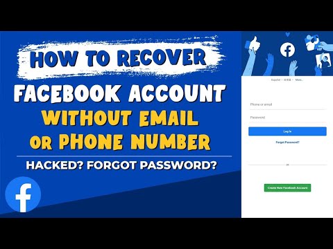 How to RECOVER FACEBOOK Account Without Email, Phone Number, and Password