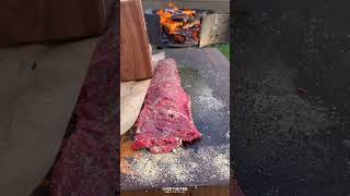 Stuffed Skirt Steak Recipe | Over The Fire Cooking by Derek Wolf