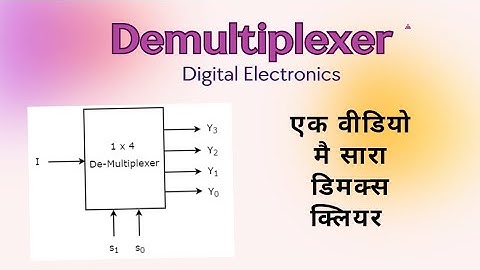 Introduction to Demultiplexer | 1x2 DeMUX | Digital Electroincs