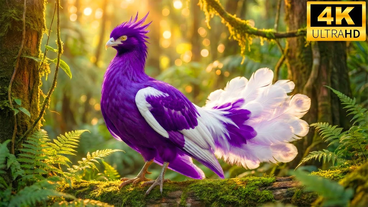 Beautiful Forest Birds Stunning Green Woods Scenery And Nature Visuals |  4K Nature ASMR