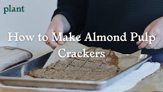 How to Make Almond Pulp Crackers | Plant Recipes