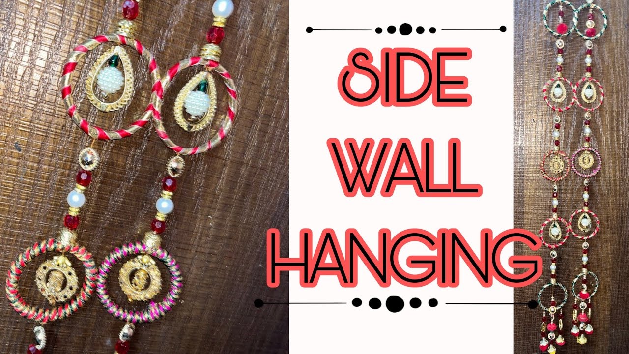 DIY side wall hanging from waste material HOW TO MAKE SIDE WALL