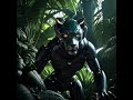 AI Generated Black Robotic Jaguar in Jungle Hunt | Sci-Fi Predator 🐆🤖🌿 #BlackDemonIndia #creativeai