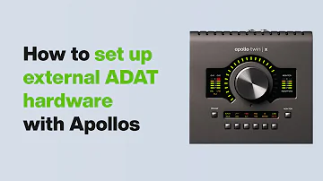 UA Support: How to Use External ADAT Hardware with Apollo Interfaces