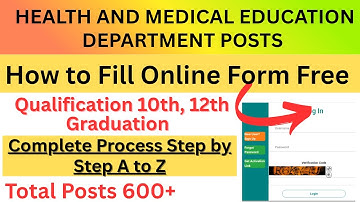 How to Fill online application form for jkssb 600+ posts | Health Posts FMPHW/MMPHW, Pharmacist etc